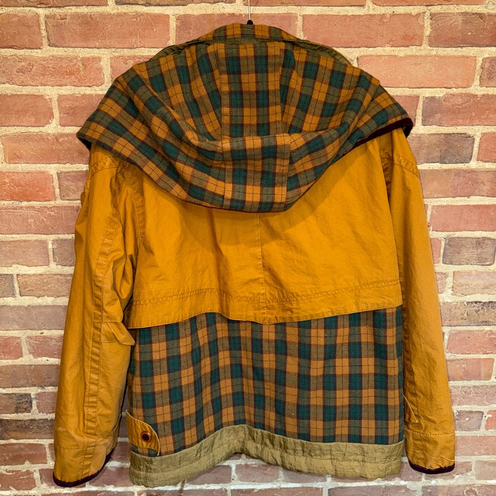Men's Vintage Mustard Jacket with Plaid Lining - Picture 10 of 10
